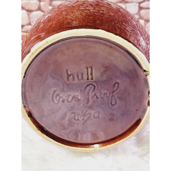 Hull Pottery Brown Drip Cookie Jar With Lid - Picture 9 of 11